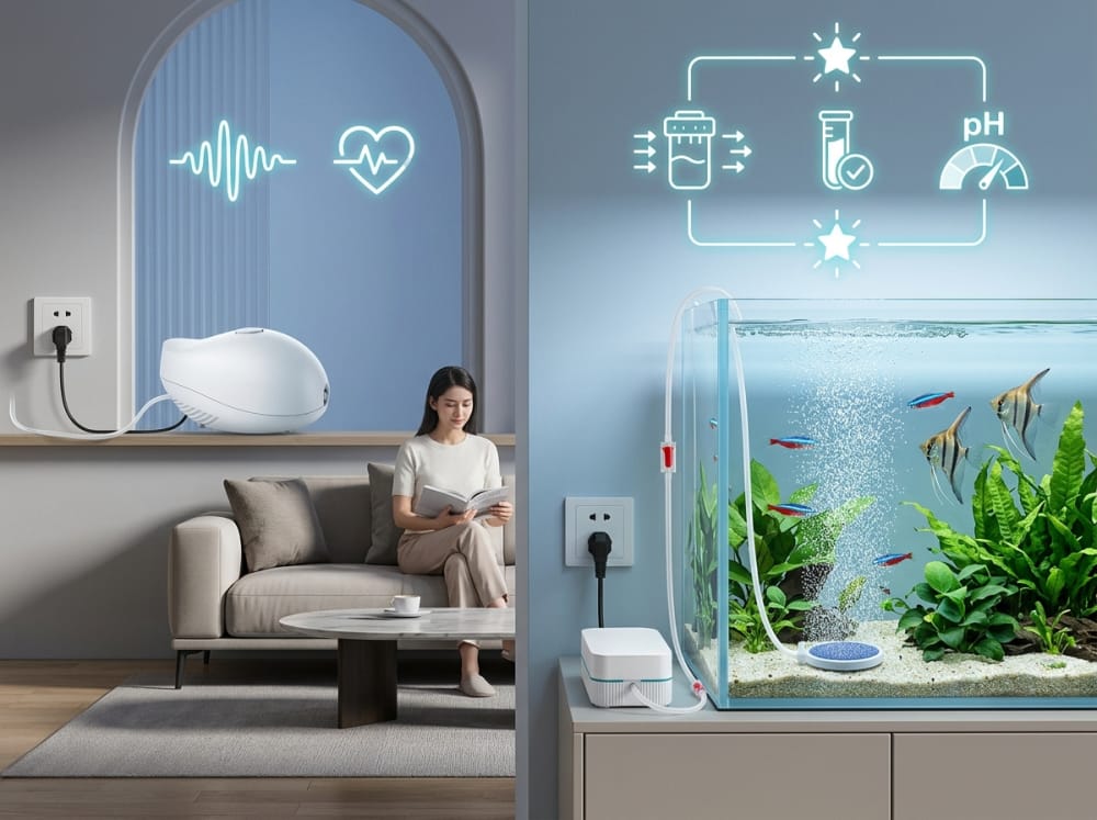 Silent Aquarium Air Pumps for Healthier U.S. Tanks -1