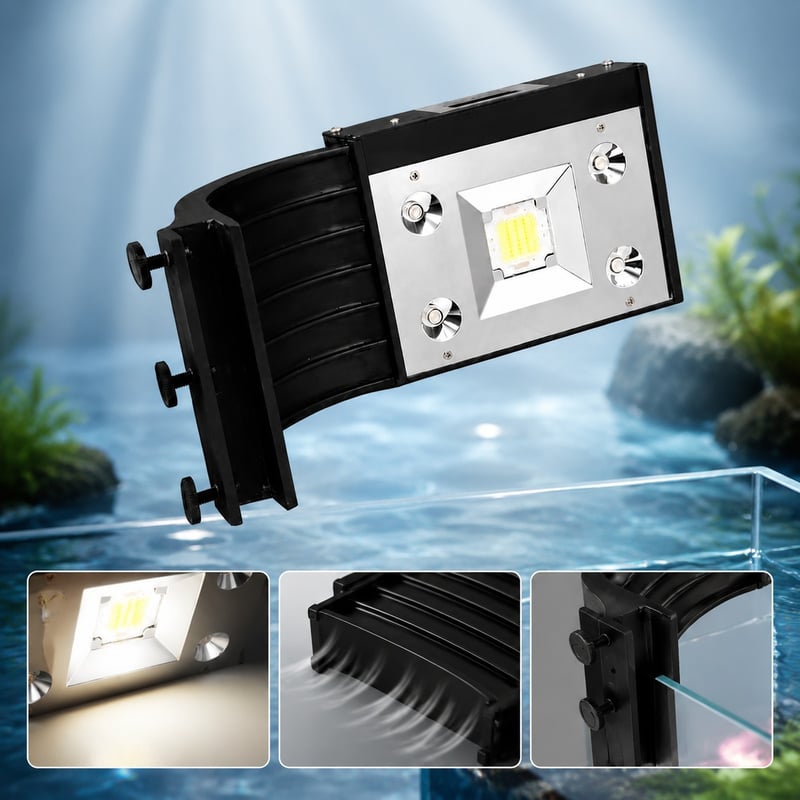 WK004 Aquarium Tank Set with High Power Clip-On LED Light model WK004 detail image 4 for Aquarium equipment wholesale and OEM buyers