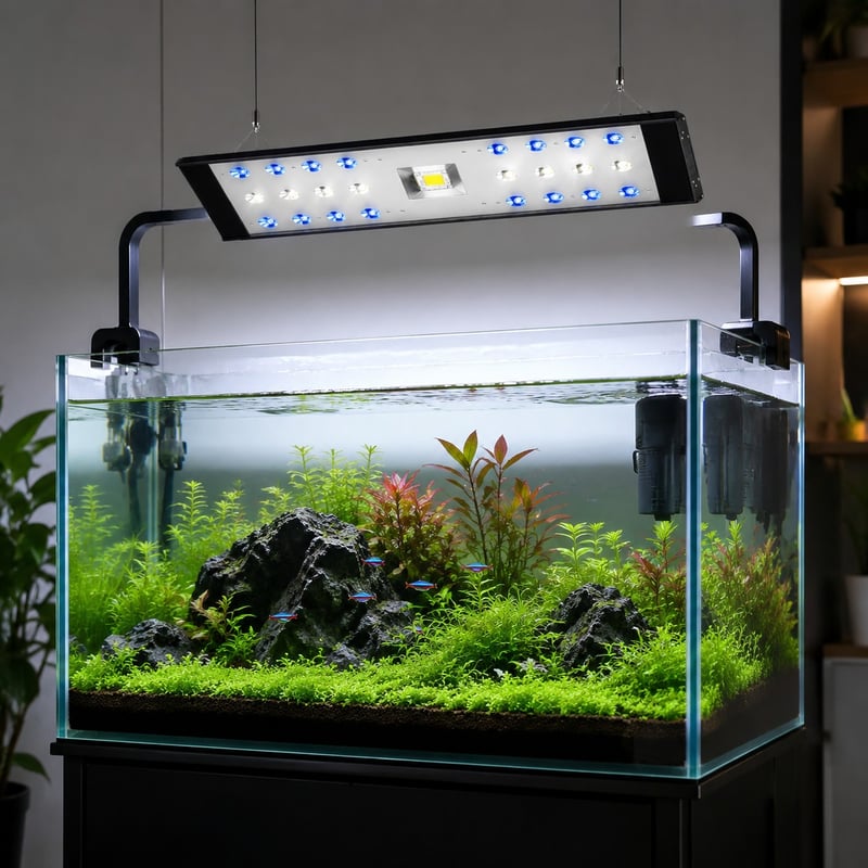 WK005 Aquarium LED Light model WK005 functions image for Aquarium equipment distributors and sourcing teams