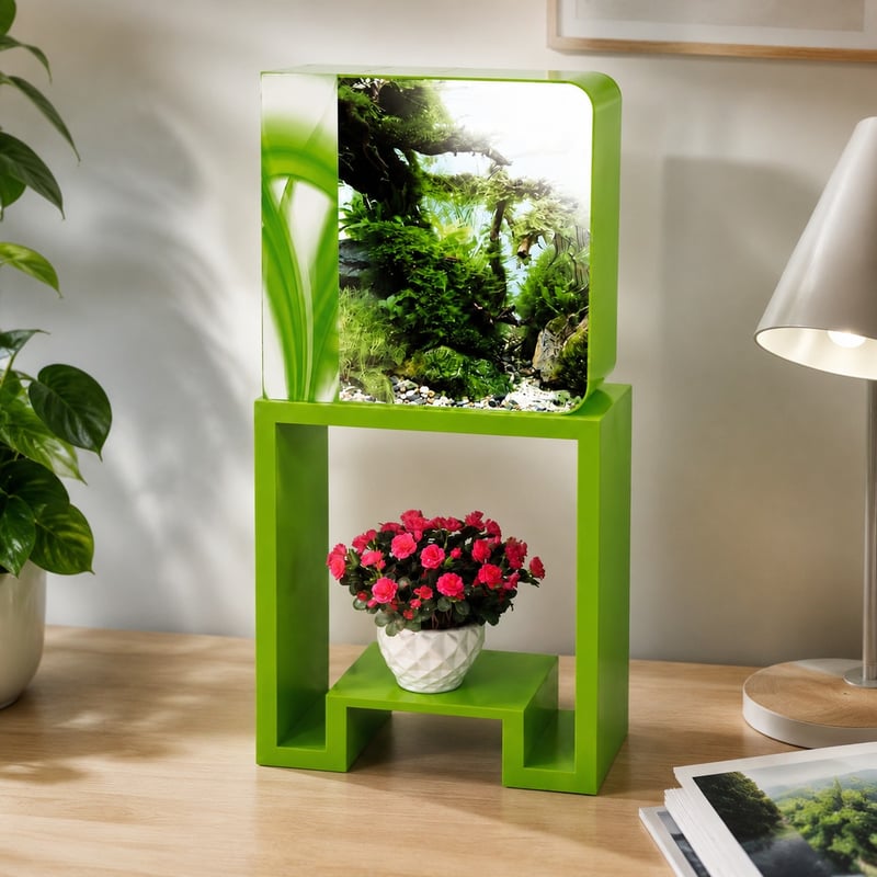 WK010 All-in-One Acrylic Aquarium Fish Tank with RGB LED model WK010 detail image 3 for Aquarium tanks wholesale and OEM buyers