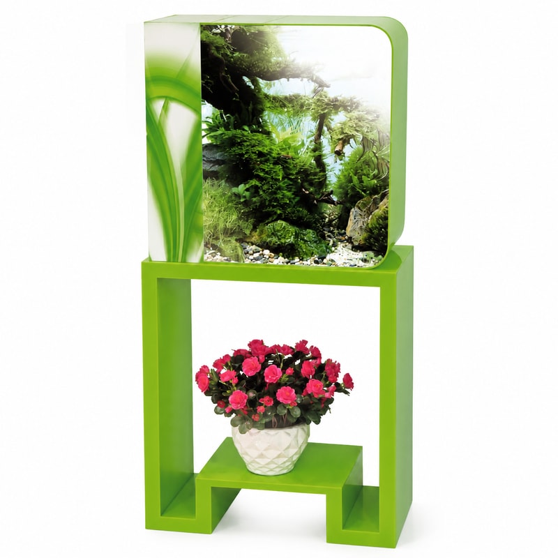 WK010 All-in-One Acrylic Aquarium Fish Tank with RGB LED for Aquarium tanks wholesale, OEM and distributor supply