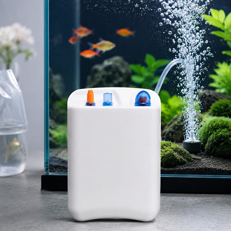 WK030 DC-125 Rechargeable Aquarium Air Pump model WK030 performance image for Aquarium equipment distributors and sourcing teams