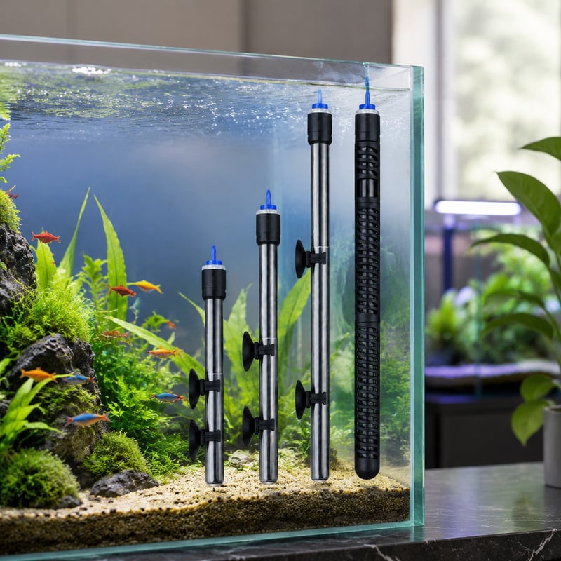 WK034 Digital Quartz Aquarium Heater model WK034 functions image for Aquarium equipment distributors and sourcing teams