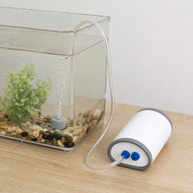 WK039 Rechargeable Aquarium Air Pump model WK039 functions image for Aquarium equipment distributors and sourcing teams