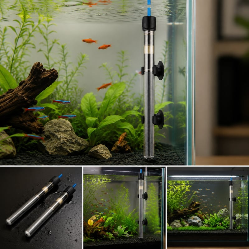 WK040 Quartz Aquarium Heater model WK040 functions image for Aquarium equipment distributors and sourcing teams