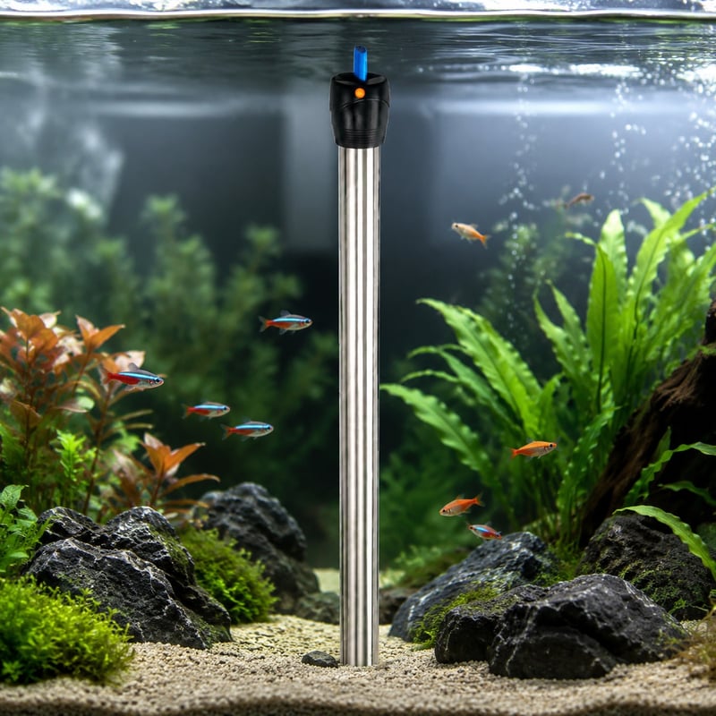 WK046 636 Stainless Steel Aquarium Heater model WK046 performance image for Aquarium equipment distributors and sourcing teams