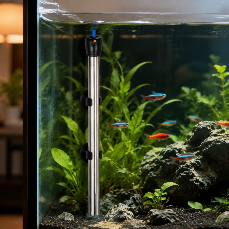 WK046 636 Stainless Steel Aquarium Heater model WK046 functions image for Aquarium equipment distributors and sourcing teams
