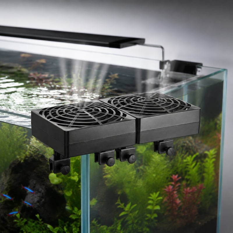 WK061 Dual Head Clip-On Aquarium Cooling Fan for Fish Tanks model WK061 performance image for Aquarium equipment distributors and sourcing teams