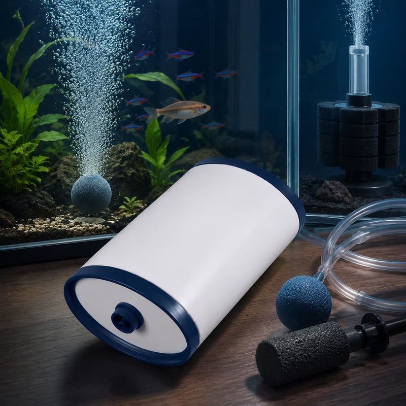WK067 4 Outlet Quiet Aquarium Air Pump model WK067 performance image for Aquarium equipment distributors and sourcing teams