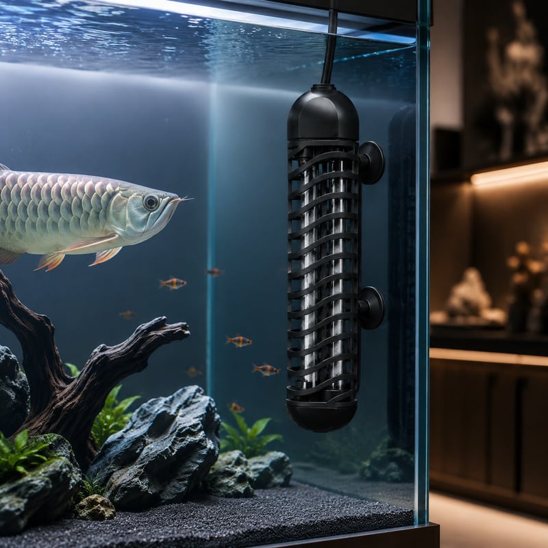 WK077 Split Type Digital Arowana Aquarium Heater model WK077 functions image for Aquarium equipment distributors and sourcing teams