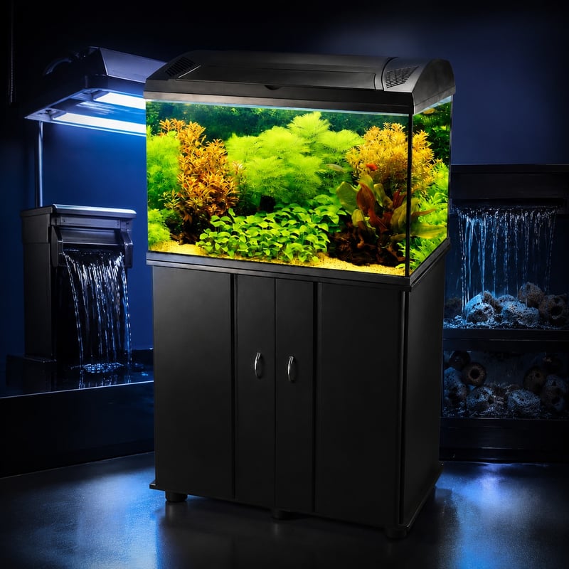 WK078 Rectangular Glass Aquarium Fish Tank model WK078 performance image for Aquarium tanks distributors and sourcing teams