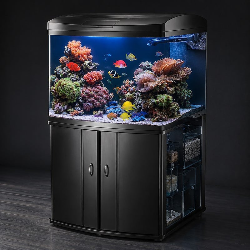 WK083 Bow Front Marine Aquarium Tank model WK083 detail image 2 for Aquarium tanks wholesale and OEM buyers