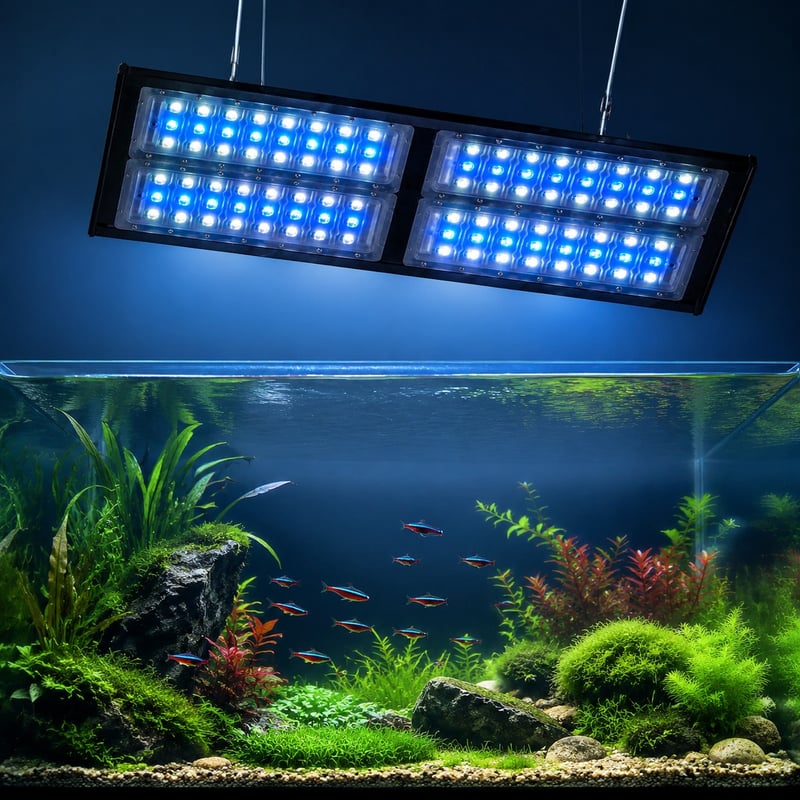 WK084 Waterproof High Power Aquarium LED Light model WK084 performance image for Aquarium equipment distributors and sourcing teams