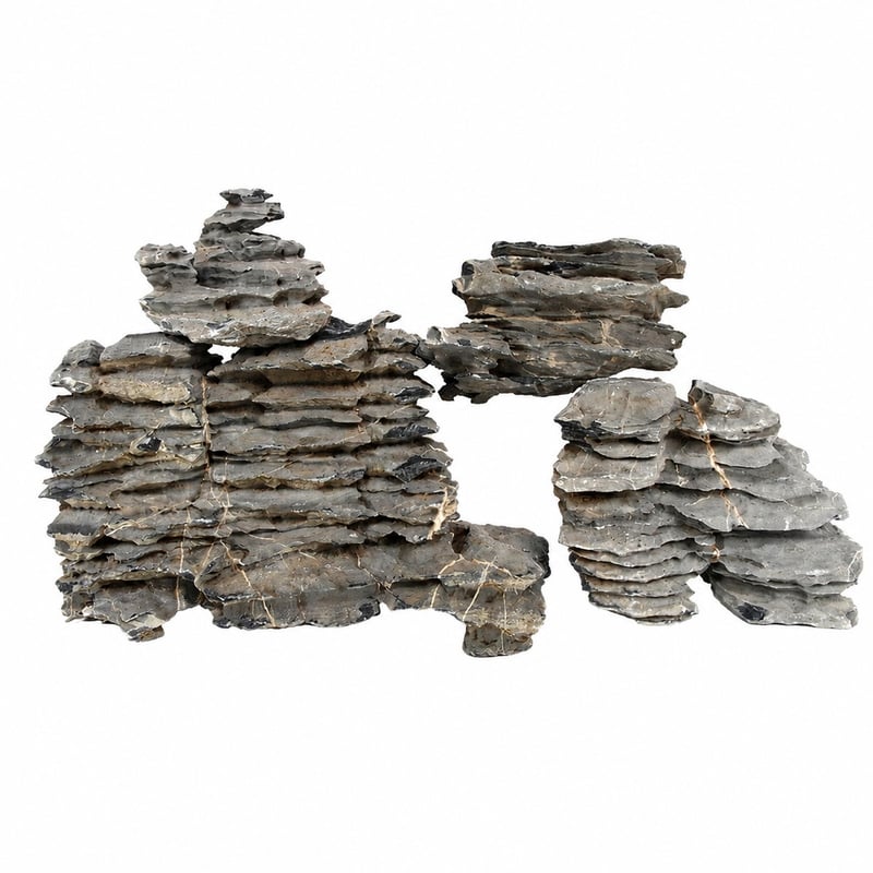 WK096 Layered Blue Stone model WK096 performance image for aquarium Aquascaping decor distributors and sourcing teams