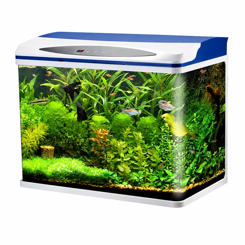 WK097 Glass Aquarium Fish Tank with LED Light for Aquarium tanks wholesale, OEM and distributor supply