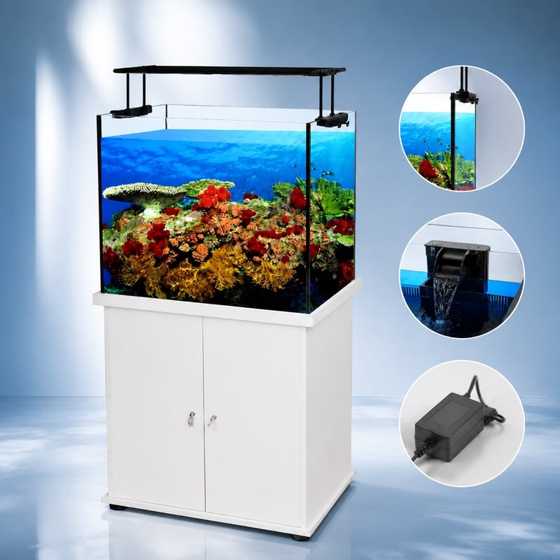 WK102 Aquarium Tank Set with Ultra Slim Clip-On LED Light model WK102 detail image 4 for Aquarium tanks wholesale and OEM buyers