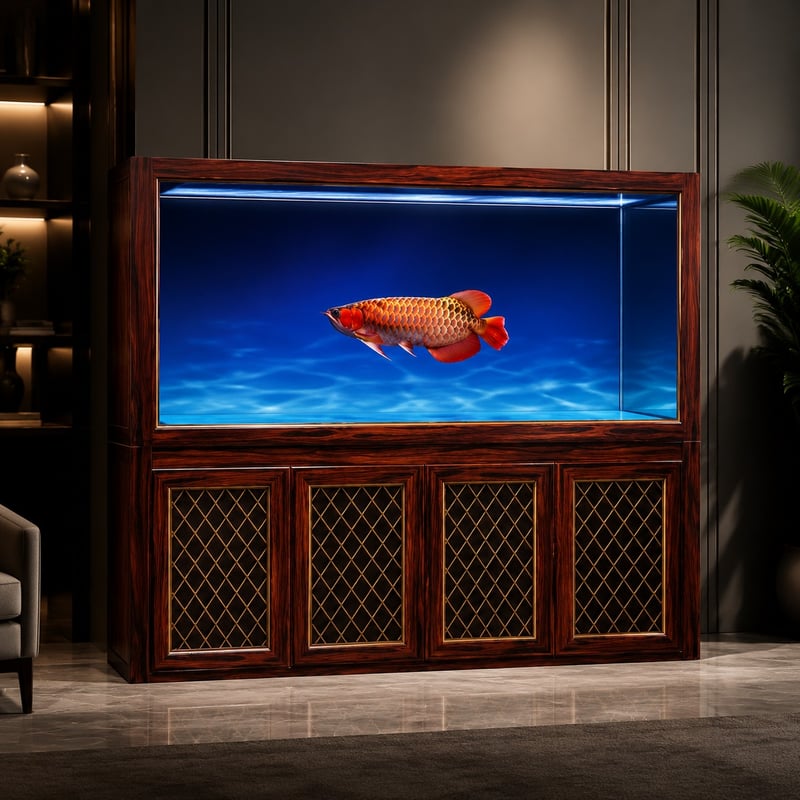 WK106 Wood Grain Arowana Aquarium Tank model WK106 performance image for Aquarium tanks distributors and sourcing teams