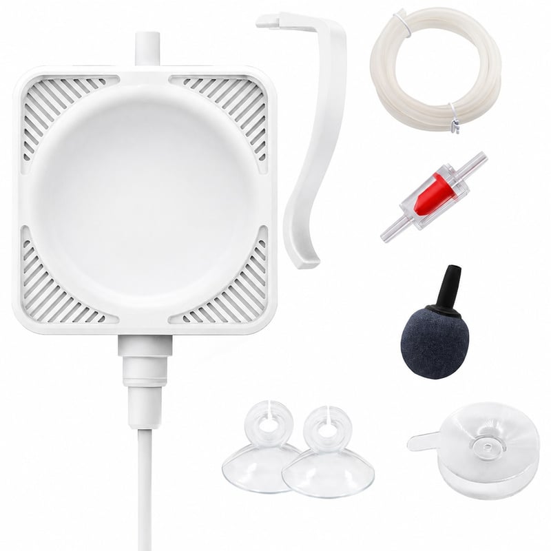 WK107 Mini Aquarium Air Pump model WK107 performance image for Aquarium equipment distributors and sourcing teams