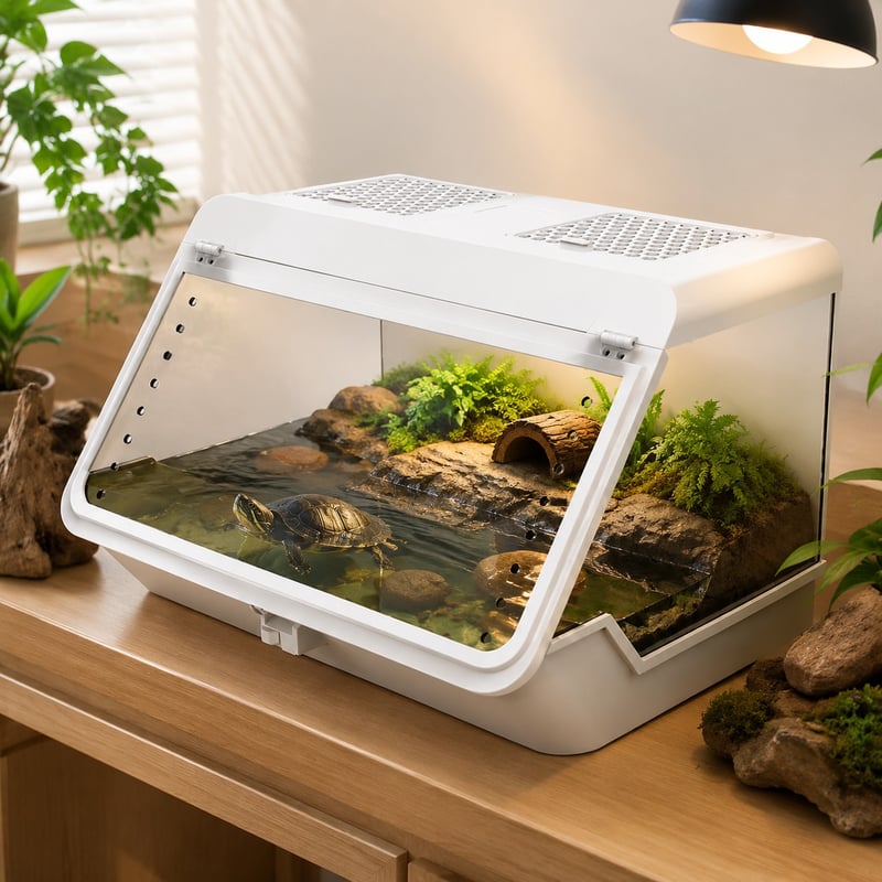 WK124 Turtle Aquarium Tank model WK124 detail image 3 for Aquarium equipment wholesale and OEM buyers