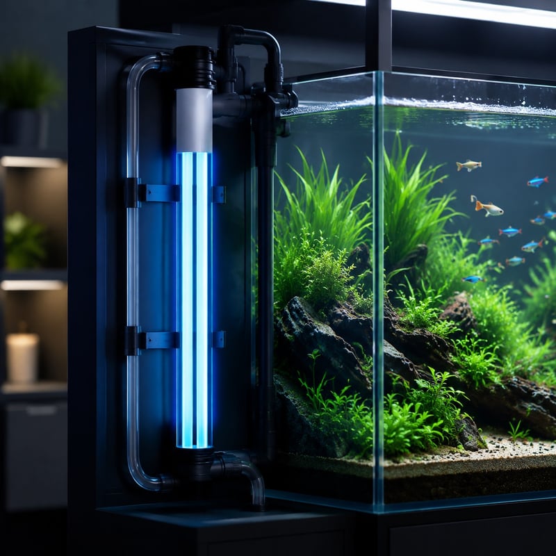 WK141 Dual Tube Aquarium UV Sterilizer model WK141 functions image for Aquarium equipment distributors and sourcing teams