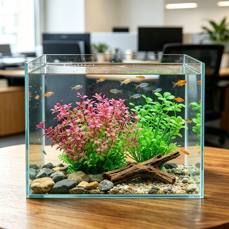 WKAQOO aquatic plant and driftwood assortment display for aquarium decor distributor review for aquarium wholesale, OEM and distributor buyers
